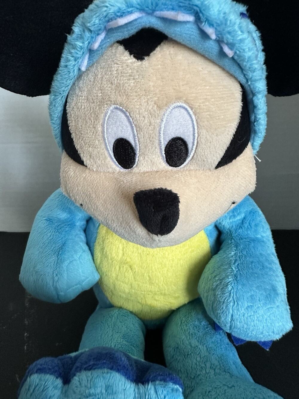 Disney Mickey Mouse Blue T-Rex Dinosaur Plush Roars Talks Just Play